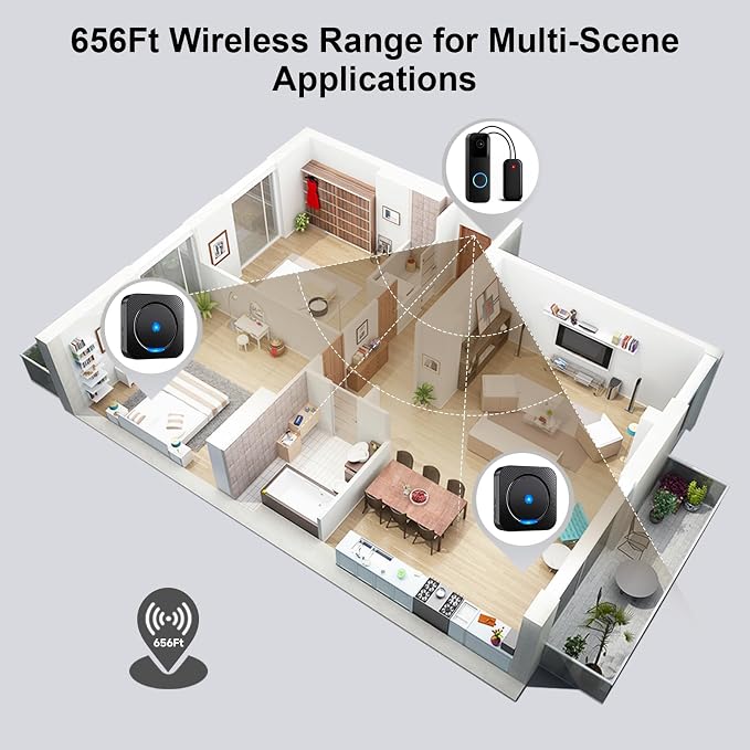 Wireless Doorbell Chime Video Doorbell Extender - Image 5