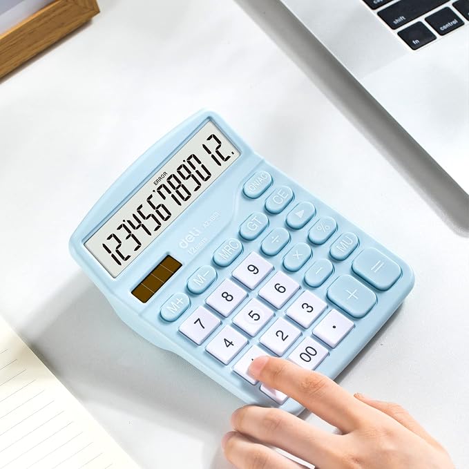 Calculator, Deli Standard Function Desktop Calculators - Image 7