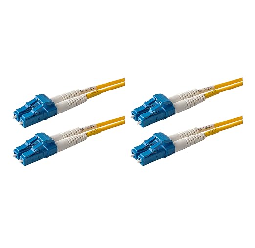 SpeedyFiberTX – 2-Pack 10 Meter LC to LC Fiber Patch Cable, Corning SMF-28 by SpeedyFiberTX