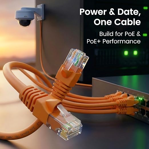 GEARit Cat 6 Ethernet Patch Cable 1 ft Orange Cat6 Patch Cables 1ft - Image 7
