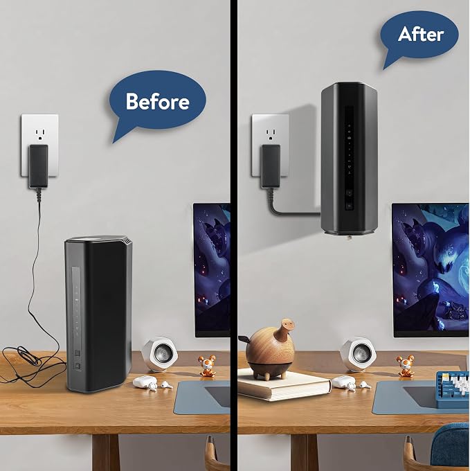Wall Mount Bracket for Nighthawk WiFi 7 Router, Aluminum Alloy Wall Mount - Image 4