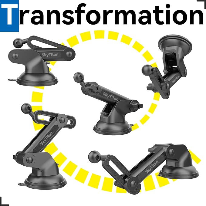 SkyTian for Garmin GPS Car Mount Replacement Sticky Suction Cup 17mm Ball Mount - Image 7