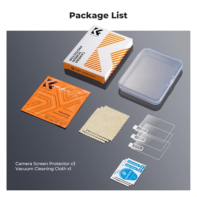 K&F CONCEPT 3 Pack Camera Screen Protector Compatible - Image 6