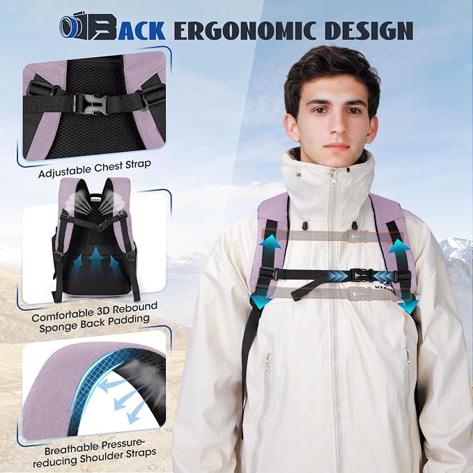 Camera Backpack Camera Bag for Photographers DSLR SLR Mirrorless Camera Cases - Image 5