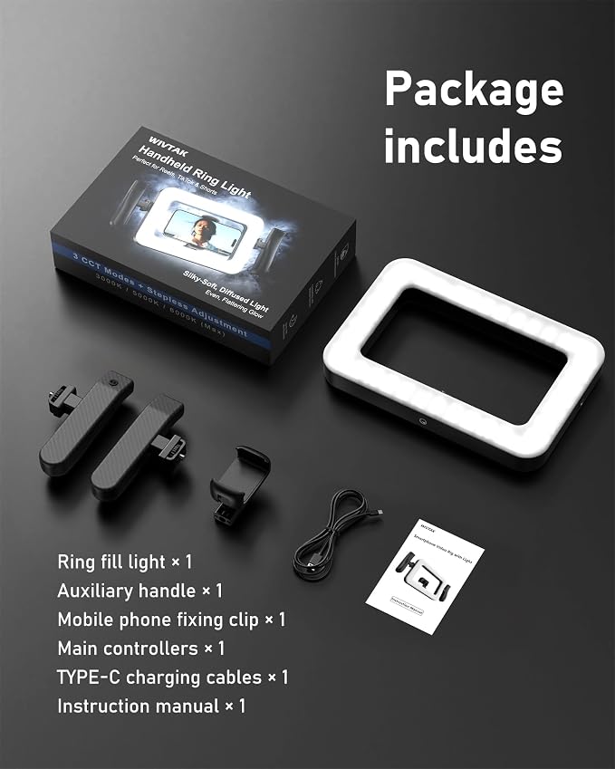 Smartphone Video Rig with LED Light, Ring Light - Image 9