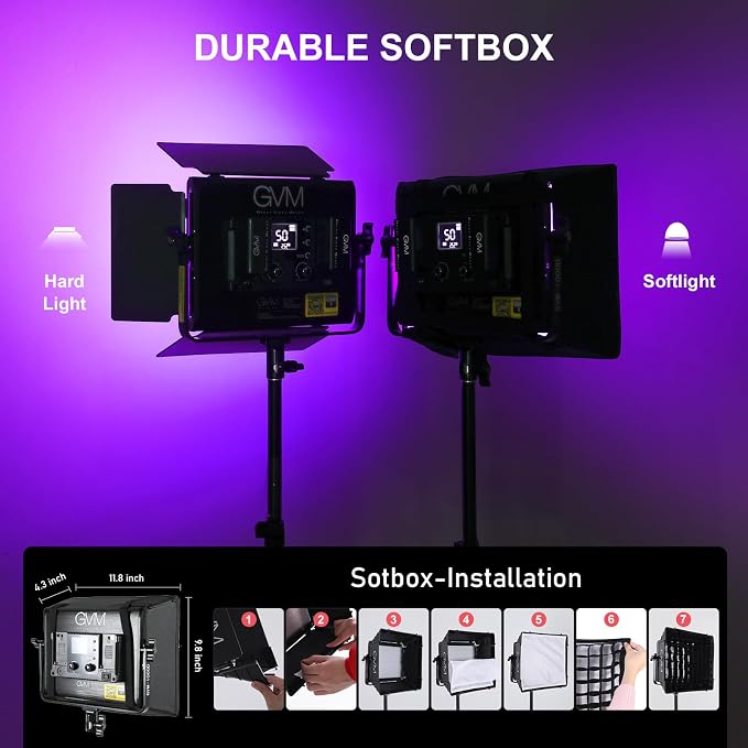 GVM 1000D RGB Led Video Light - Image 4