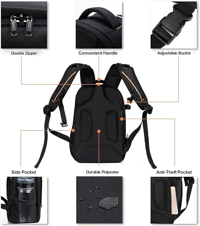 MOSISO Camera Backpack, DSLR/SLR/Mirrorless Photography Backpack Buffer Padded - Image 5