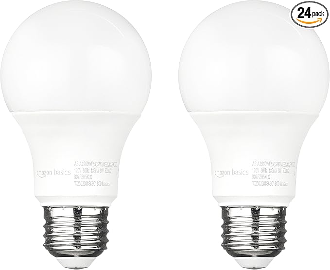 Amazon Basics A19 Dusk to Dawn Sensor LED Outdoor Light Bulb, 60W Equivalent by AmazonBasics
