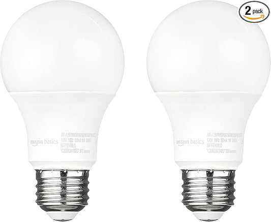 Amazon Basics A19 Dusk to Dawn Sensor LED Outdoor Light Bulbs, 60W Equivalent by AmazonBasics