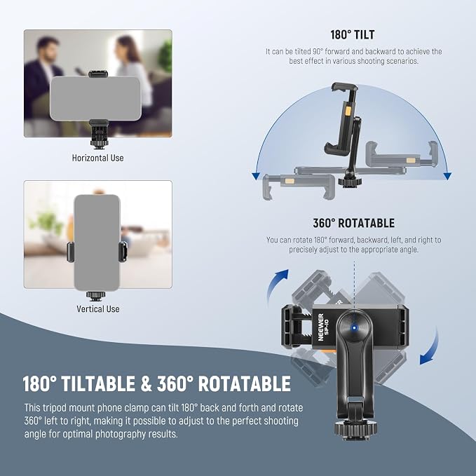 Neewer Basic Phone Tripod Mount Holder - Image 6