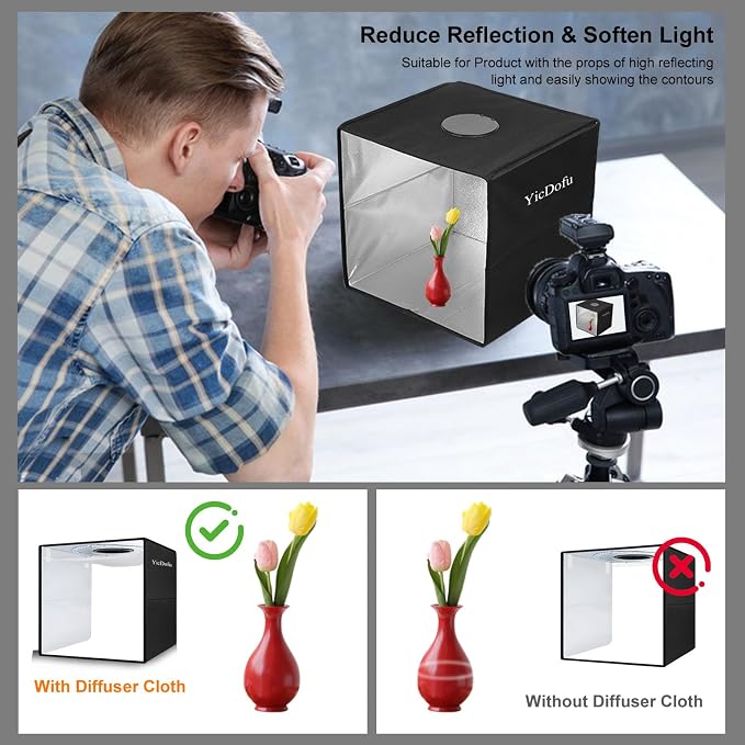 16 Inch Photo Light Box, CRI>90 Photography Shooting Tent - Image 7
