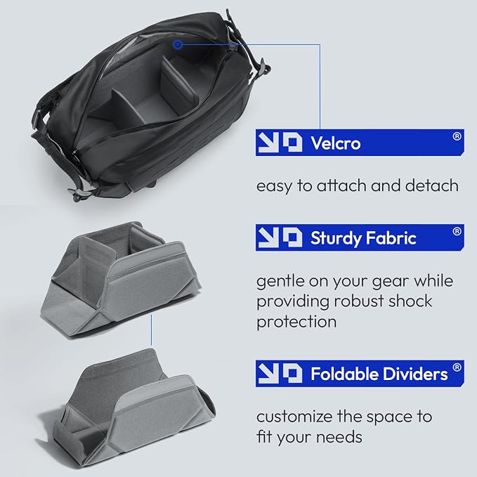 ULANZI Camera Sling Bag, Water-Resistant Camera Case - Image 2