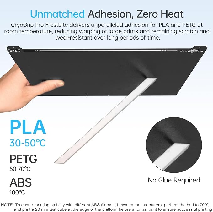 BIQU CryoGrip Pro Frostbite for K2 Plus 370x370mm Cold Build Plate Room - Image 2