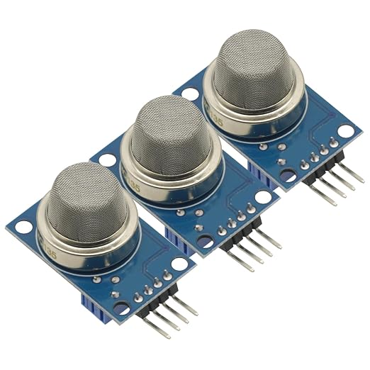 3Pcs MQ-135 MQ135 Air Quality Sensor Hazardous Gas Detection Module Gas Sensor by Unknown