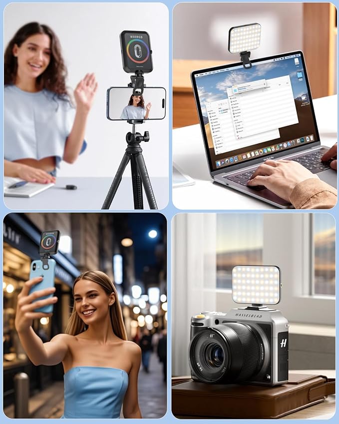 Portable Selfie Light for iPhone: Rechargeable Phone Fill Lights, Ring Light - Image 6