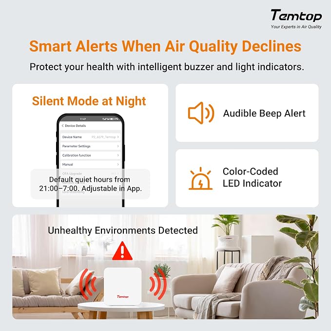 Temtop P2 Air Quality Monitor - Image 3