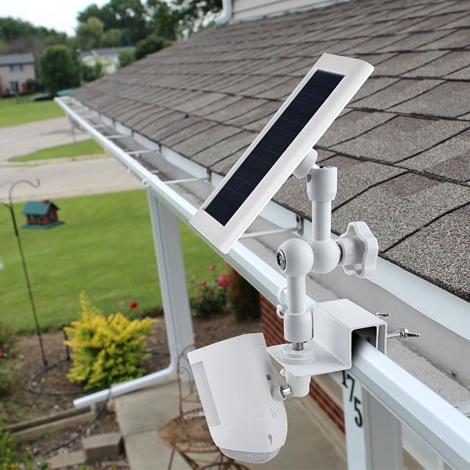 2-in-1 Gutter Mount for Solar Panel, Stick Up Cam Battery, Spotlight Cam and - Image 5