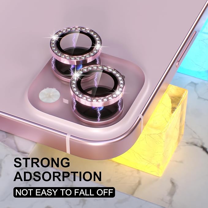 Choiche Compatible for iPhone 15 /iPhone 15 Plus Camera Lens Protector Bling - Image 6
