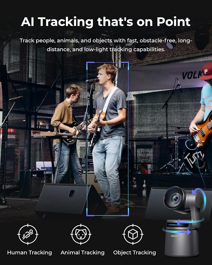 OBSBOT Tail Air NDI Streaming Camera 4K, AI Tracking PTZ Camera - Image 5