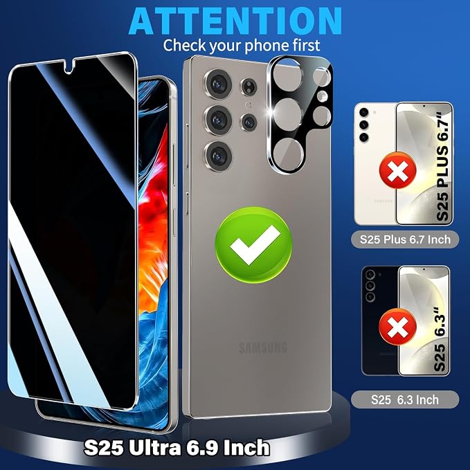 3 Pack Privacy Screen Protector - Image 2