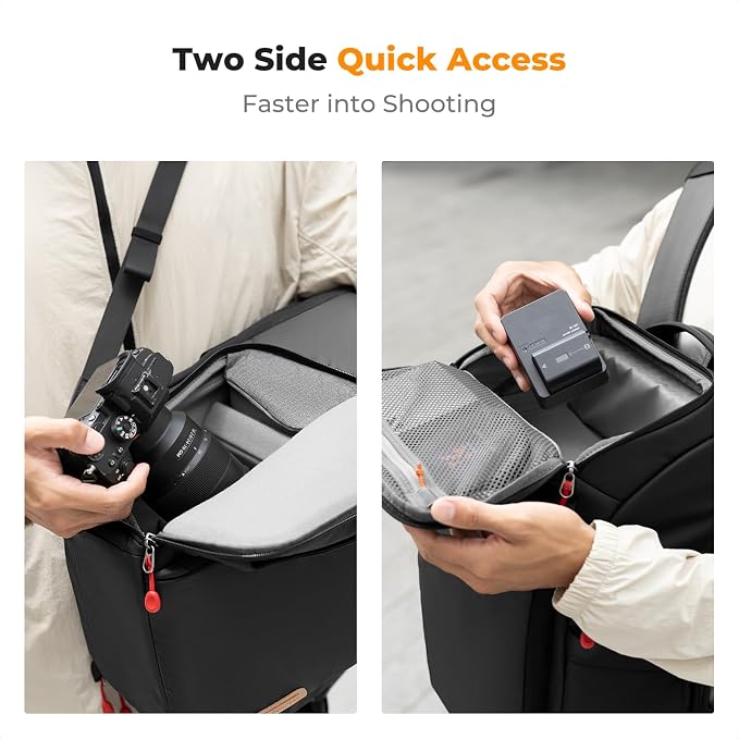 K&F CONCEPT Professional Camera Backpack, Large Photography Backpack Expandable - Image 3