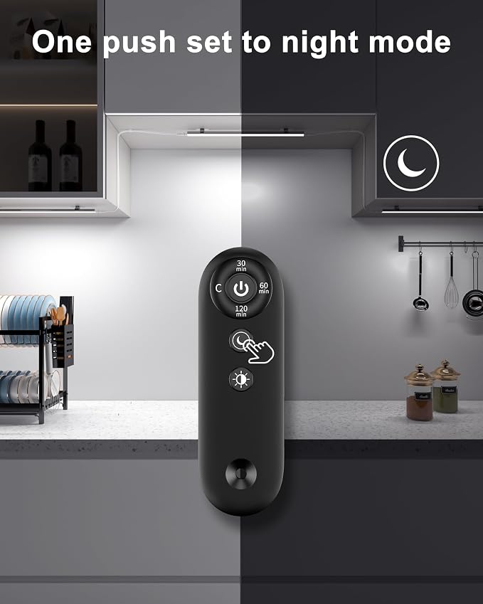 Remote Control Under Cabinet Led Light Plug in, Dimmable Daylight White 4500K - Image 4