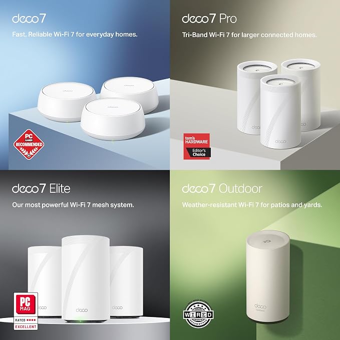 TP-Link Deco 7 BE25 Dual-Band BE5000 WiFi 7 Mesh Wi-Fi System | 4-Stream 5 Gbps - Image 10
