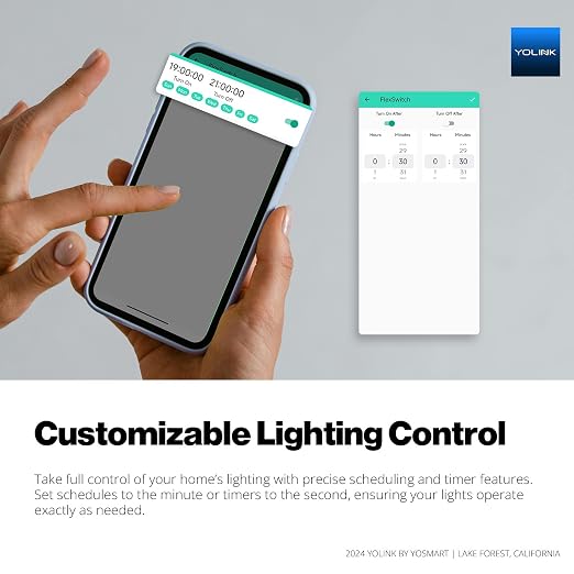 YoLink FlexSwitch, Single Pole Switch, Long-Lasting Battery Powered Smart Light - Image 6