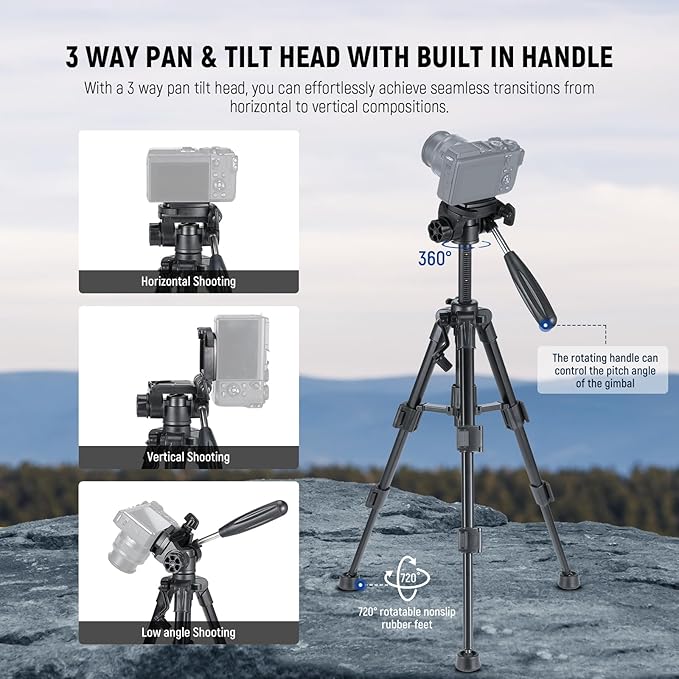 NEEWER Basic Mini Desk Tripod for iPhone & Camera - Image 2