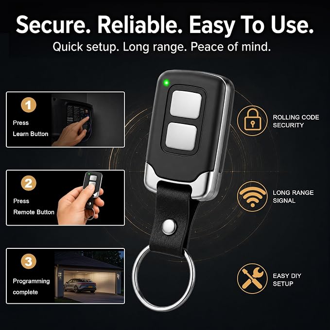 3 for Chamberlain LiftMaster Craftsman Garage Door Opener Remote 891LM 893LM - Image 6