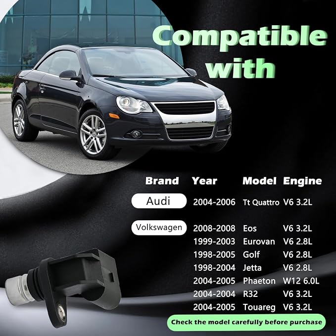 Engine Cam Camshaft Position Sensor V6 2.8L Compatible - Image 3