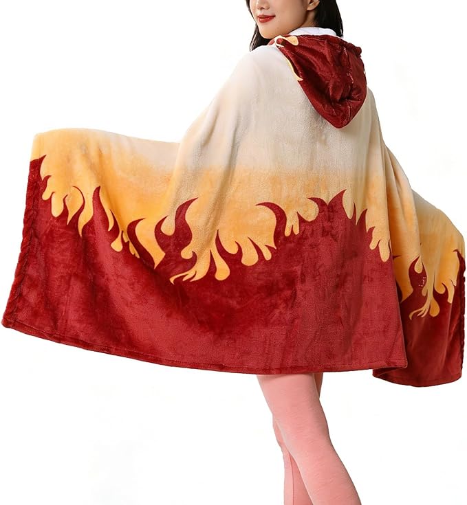 Juejuezi Hooded Wearable Blanket Hoodie Throw Blanket Cloak Cosplay Costume - Image 4
