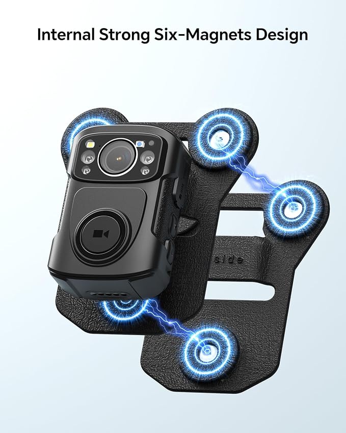 BOBLOV Body Camera Magnet Mount, Universal Magnetic Suction Back Clip, Make - Image 3