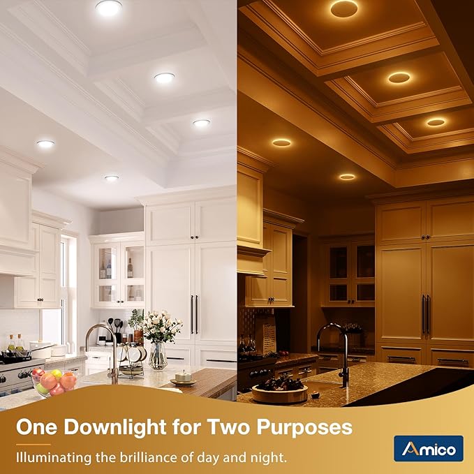 Amico 12 Pack 4 Inch 5CCT LED Recessed Ceiling Light - Image 2