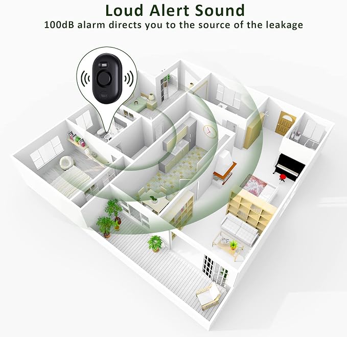 Water Leak Detector Sensor Alarm: Home Water Flooding Monitor Smart Sink - Image 4