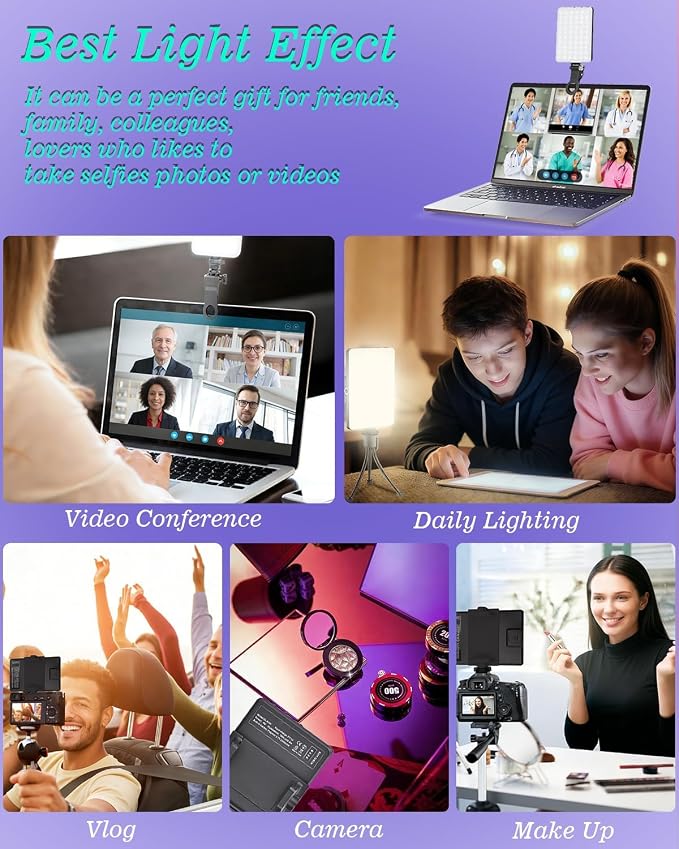 60 LED Portable Selfie Light Video Conference Lighting - Image 6