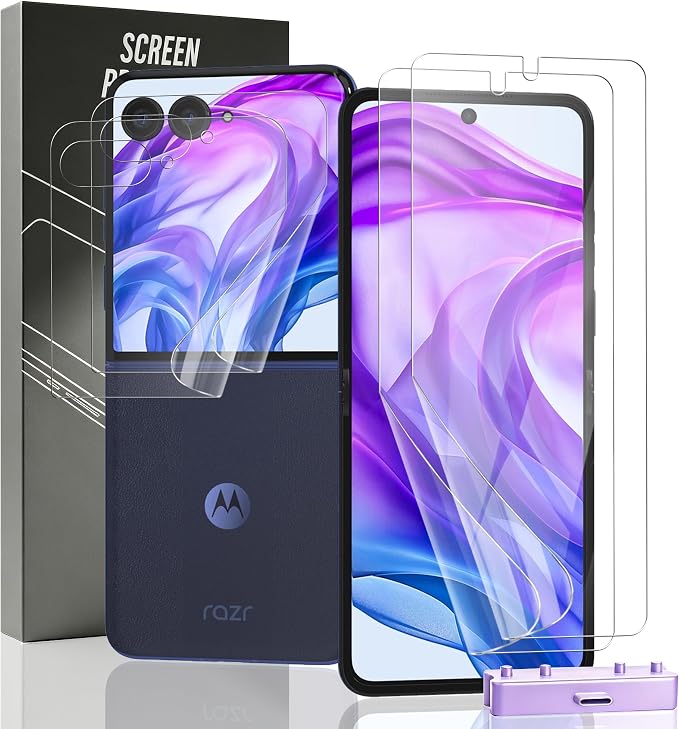 2 Pack for Motorola Razr+/Plus 2024 Screen Protector Flexible TPU Film by Unknown