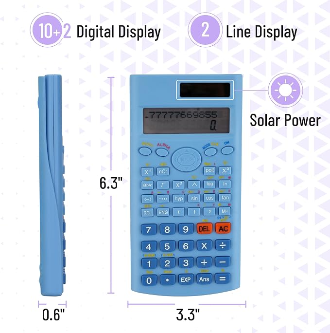 Mr. Pen- Scientific Calculators, 2 Line Display, Fraction and Statistics - Image 3