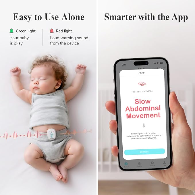 Sense-U Pro Baby Breathing Movement & Sleep Position Monitor - Image 4