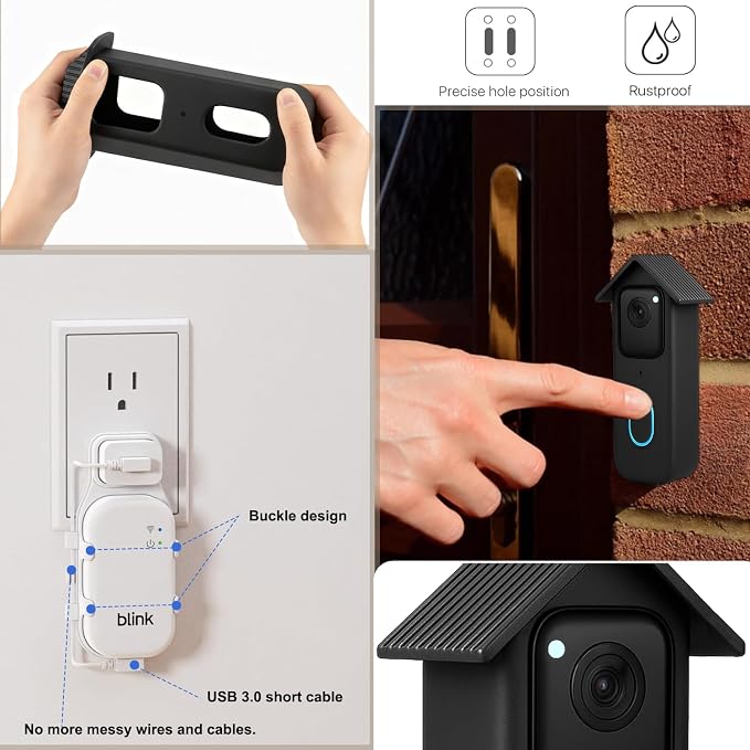 Silicone Protective Cover for Blink Video Doorbell – Weatherproof & - Image 4