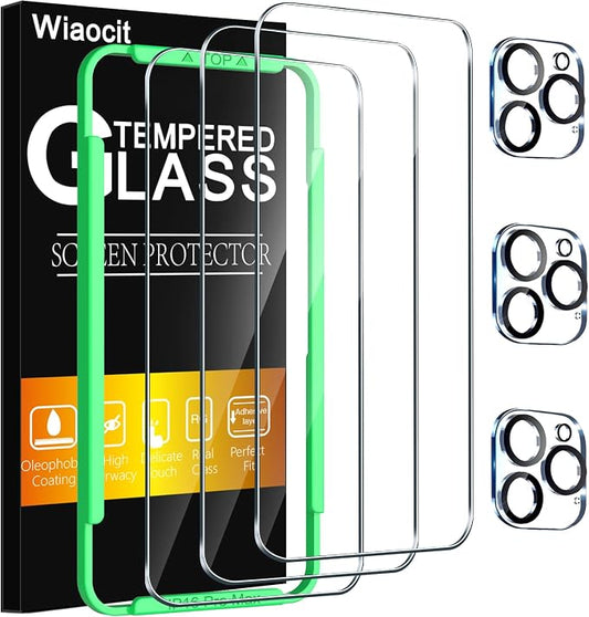 Wiaocit 3 Pack Tempered Glass Screen Protector by Wiaocit
