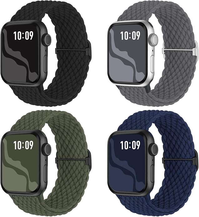 4 Pack Braided Stretchy Bands Compatible by Suitisbest