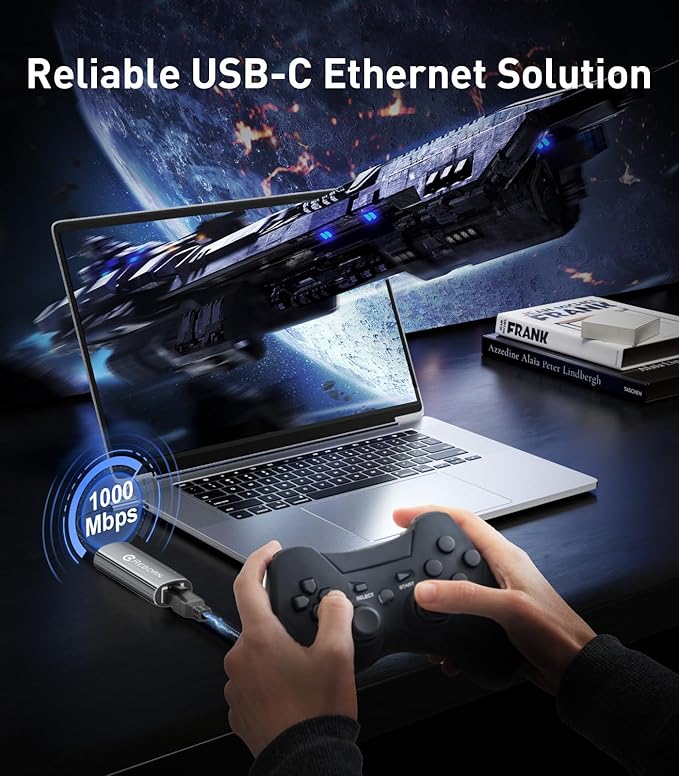 Reborn USB C to Ethernet Adapter, Type-C to RJ45 Gigabit Ethernet LAN Network - Image 5