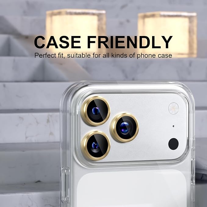 Choiche Compatible for iPhone 17 Pro/iPhone 17 Pro Max Camera Lens Protector - Image 4