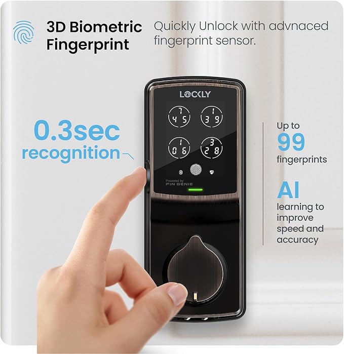 Lockly Secure Pro Wi-Fi Smart Door Lock, Keyless Entry - Image 4