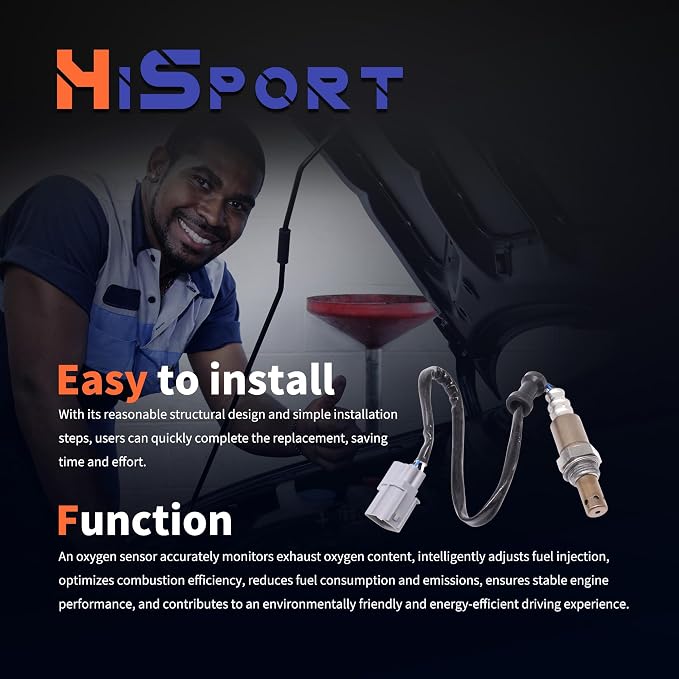 HiSport Oxygen Sensor Upstream Heated O2 Sensor 4-Wire Air Fuel Ratio Sensor - Image 5