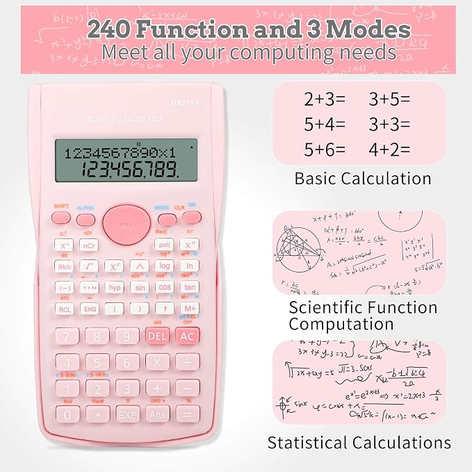 Scientific Calculator, 2 Line Cute Scientific Math Calculator Function - Image 2