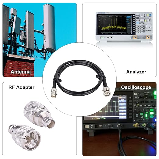 MOOKEERF BNC Male to BNC Female Coaxial Cable 50 ohm RG8X Coax Ultra Low Loss - Image 5