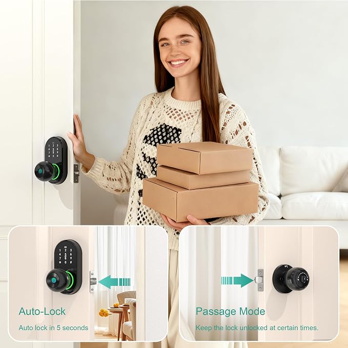 Smart Door Lock Keyless Entry Door Lock - Image 6