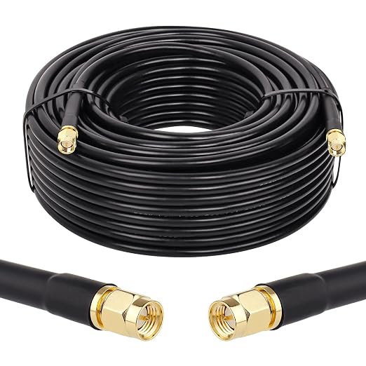 MOOKEERF KMR240 SMA Male to SMA Male Coaxial Cable 50 ohm Coax Ultra Low Loss by MOOKEERF